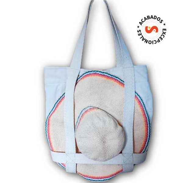 Bolso playero blanco