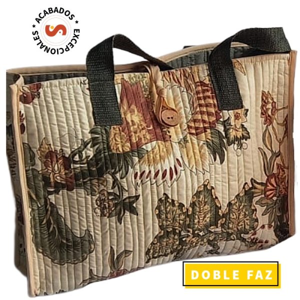 Bolso doblefaz arabescos
