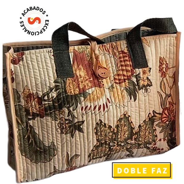 Bolso doblefaz arabescos